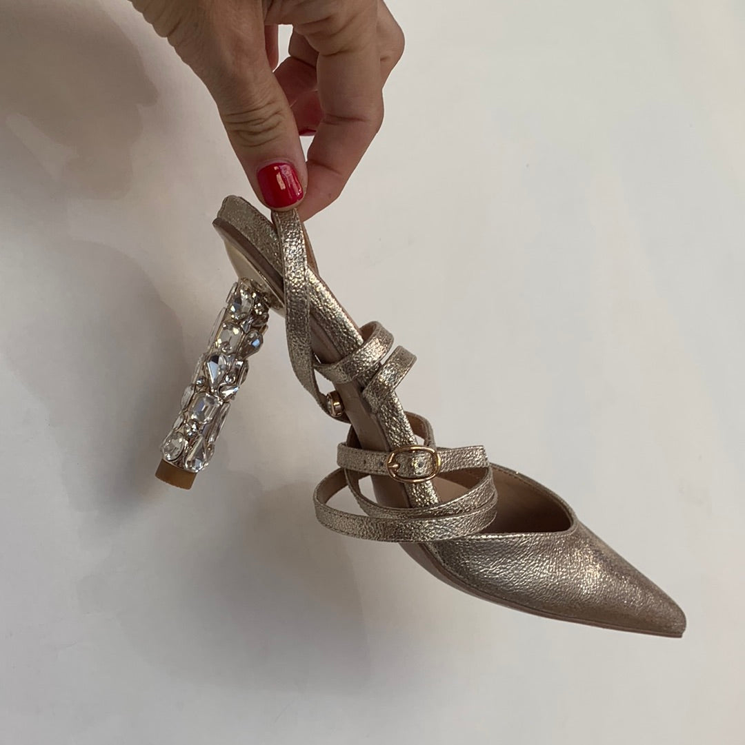 TWENTY FOURHAITCH SLINGBACK SH126 GOLD
