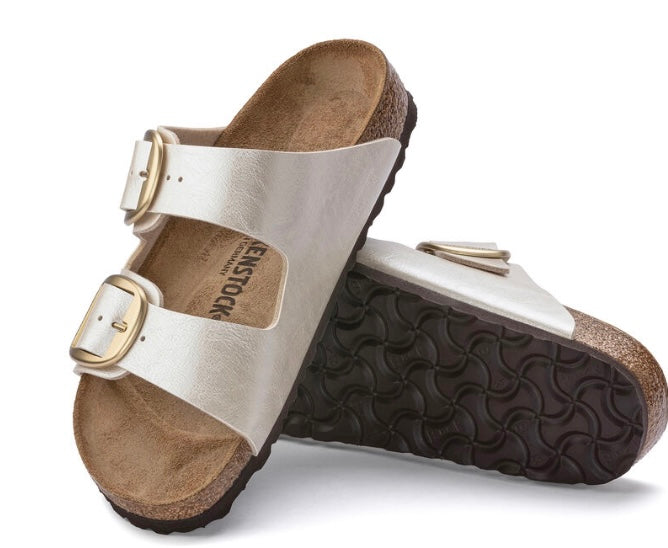 BIRKENSTOCK ARIZONA BIG BUKLE GRACEFUL PEARL WHITE