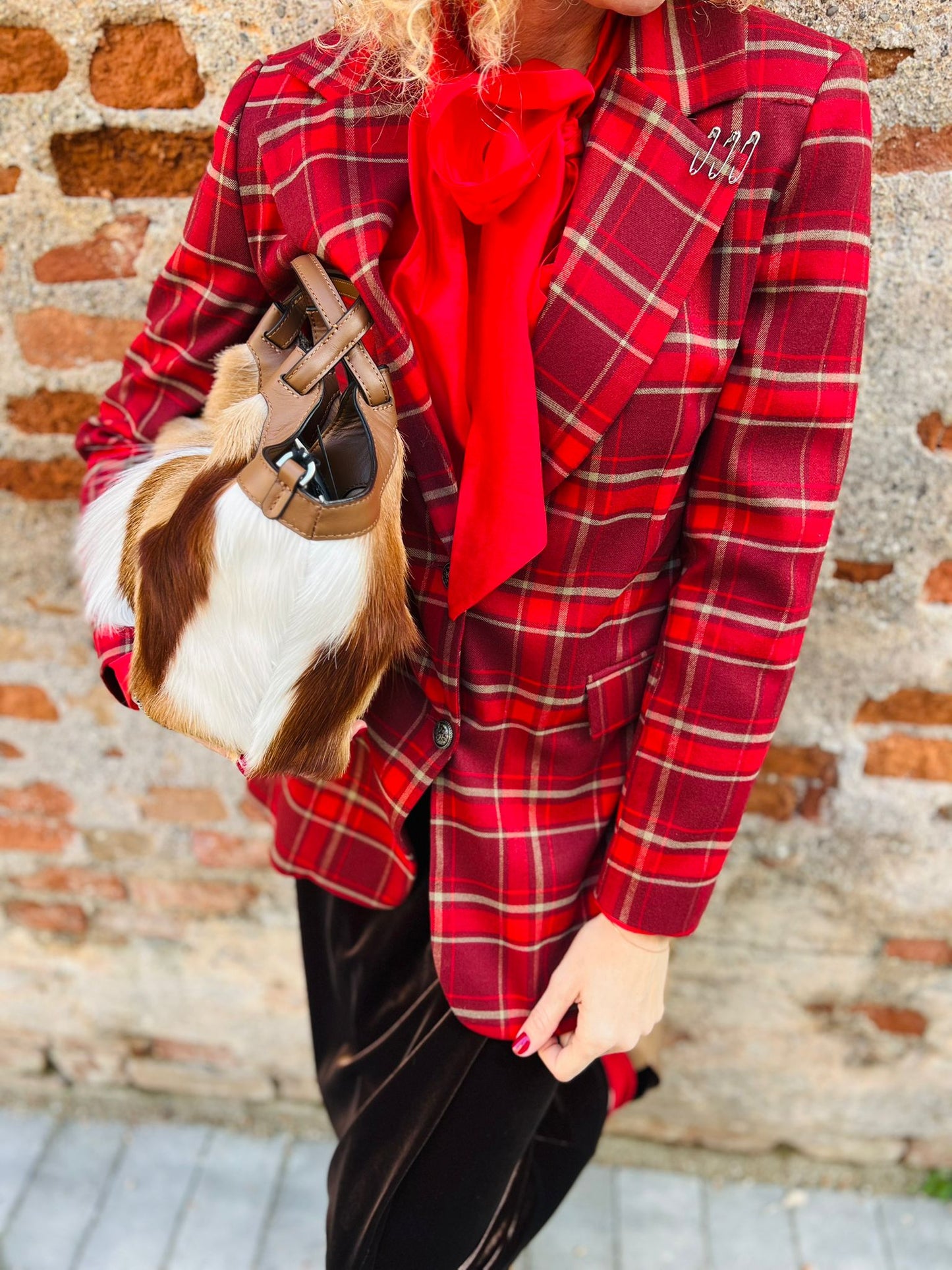 TENSIONE IN BLAZER TARTAN