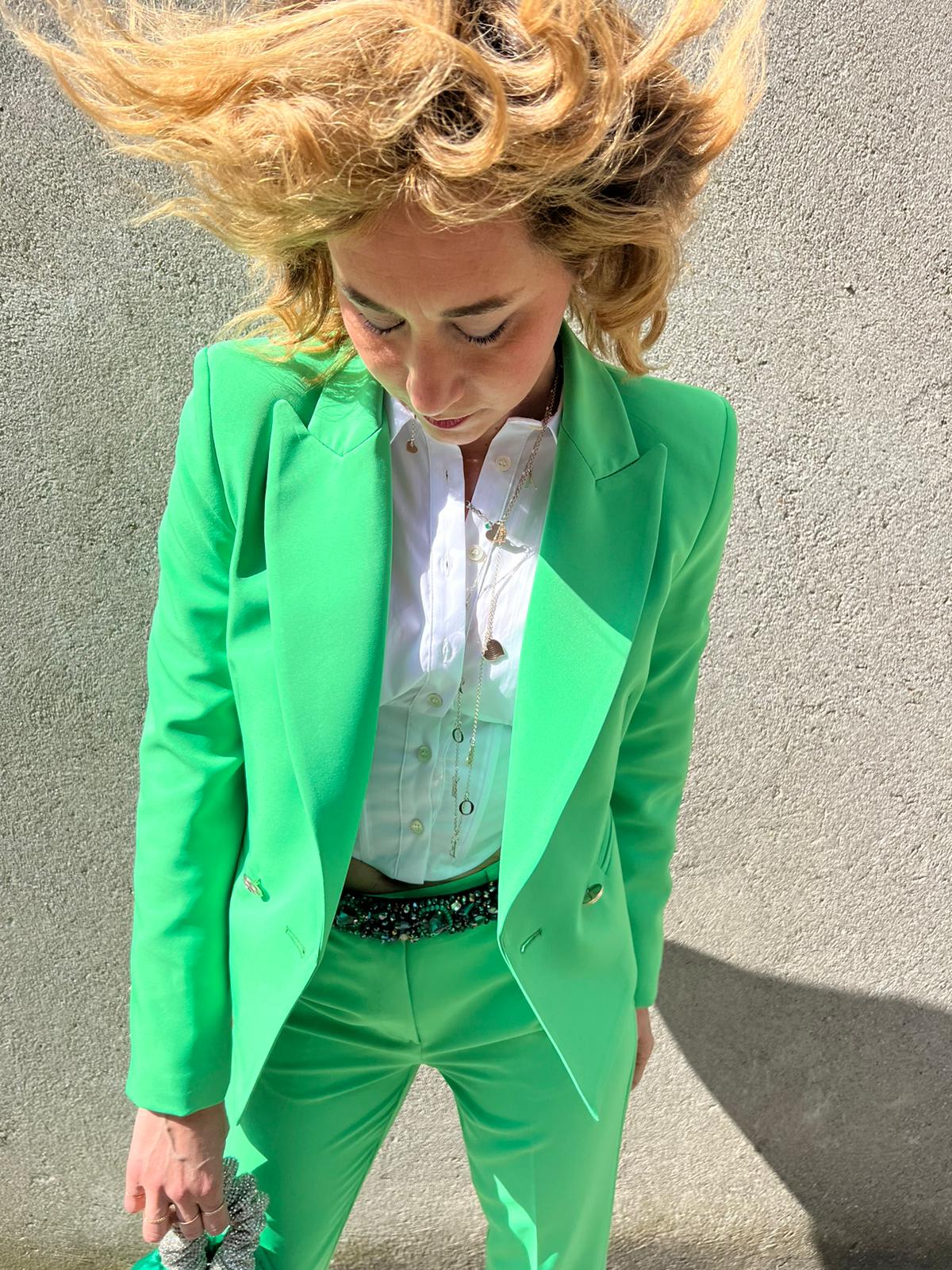 VICOLO BLAZER TAILLEUR VERDE