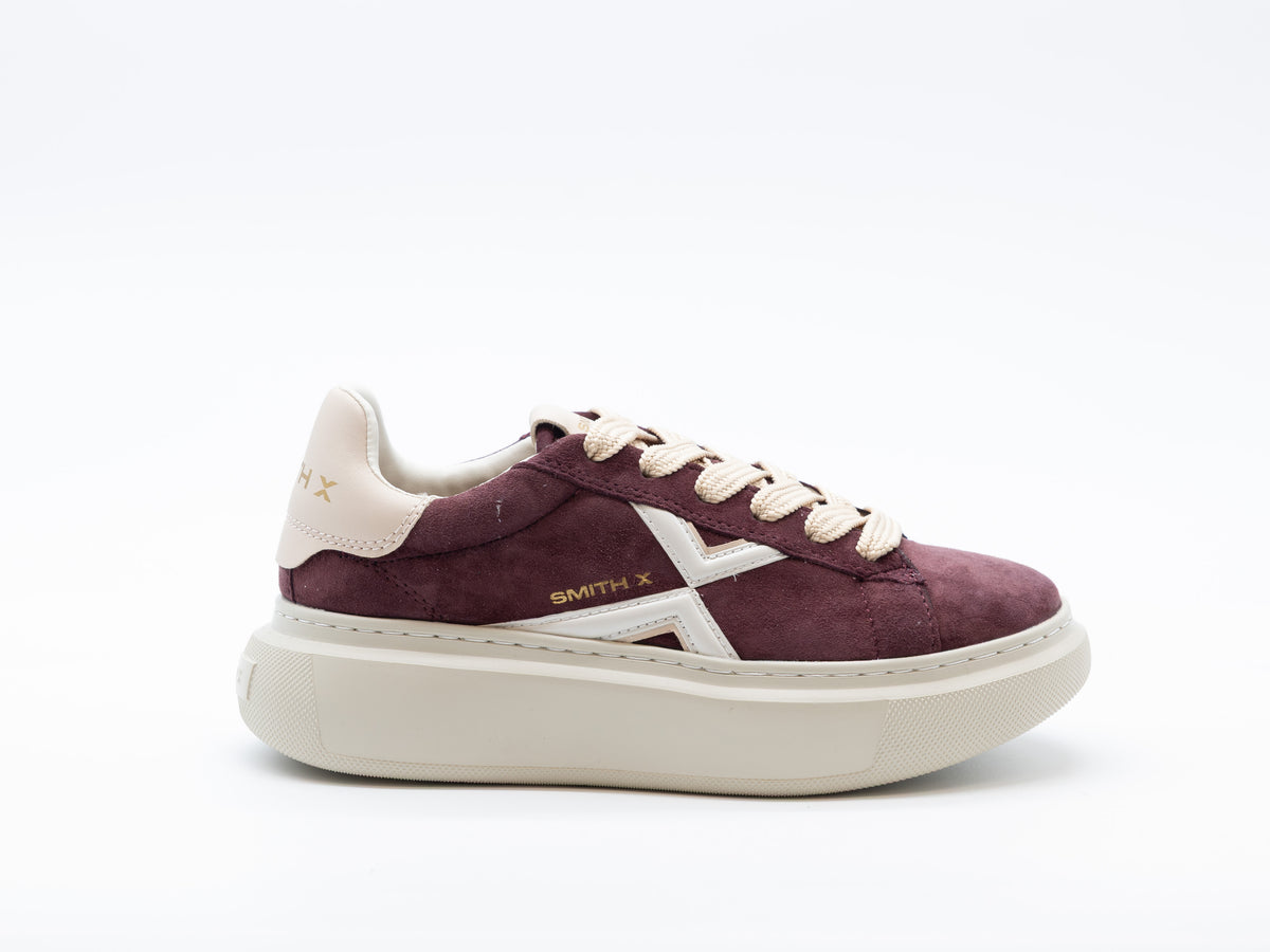 SMITH X SNEAKERS COLLEGE BURGUNDI