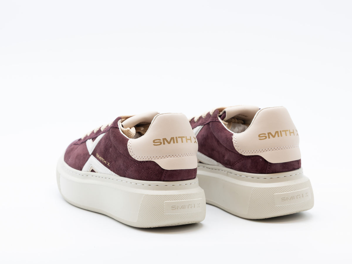 SMITH X SNEAKERS COLLEGE BURGUNDI
