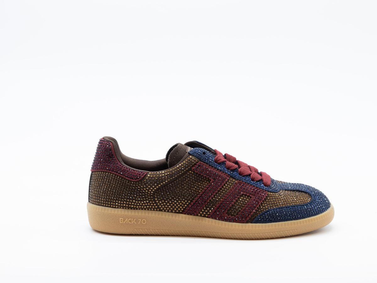 BACK 70 SNEAKERS CLOUD STRASS NAVY WINE