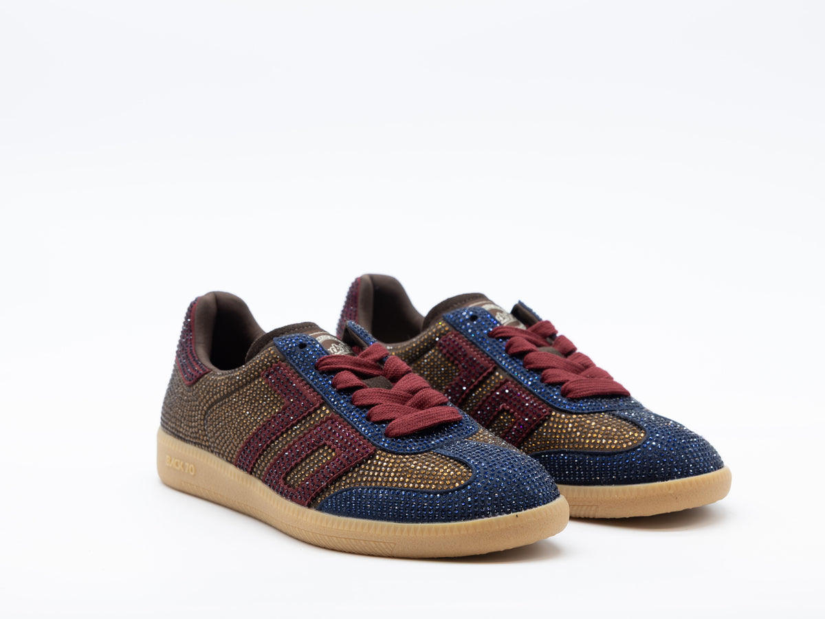 BACK 70 SNEAKERS CLOUD STRASS NAVY WINE