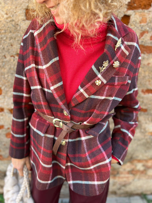 T. IN GIACCA TARTAN