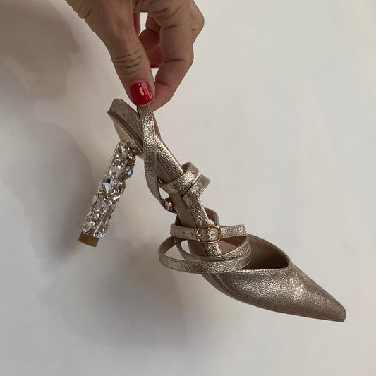 TWENTY FOURHAITCH SLINGBACK SH126 GOLD