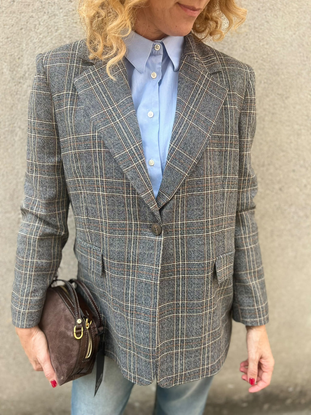 TENSIONE IN BLAZER 27B6148 GRIGIO