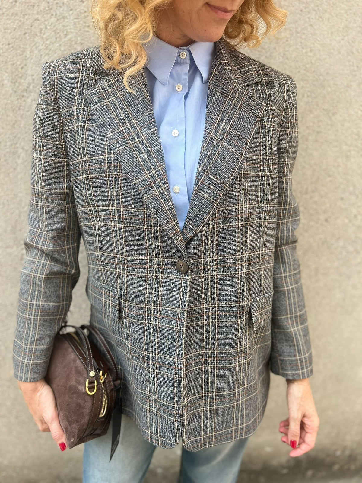 TENSIONE IN BLAZER 27B6148 GRIGIO