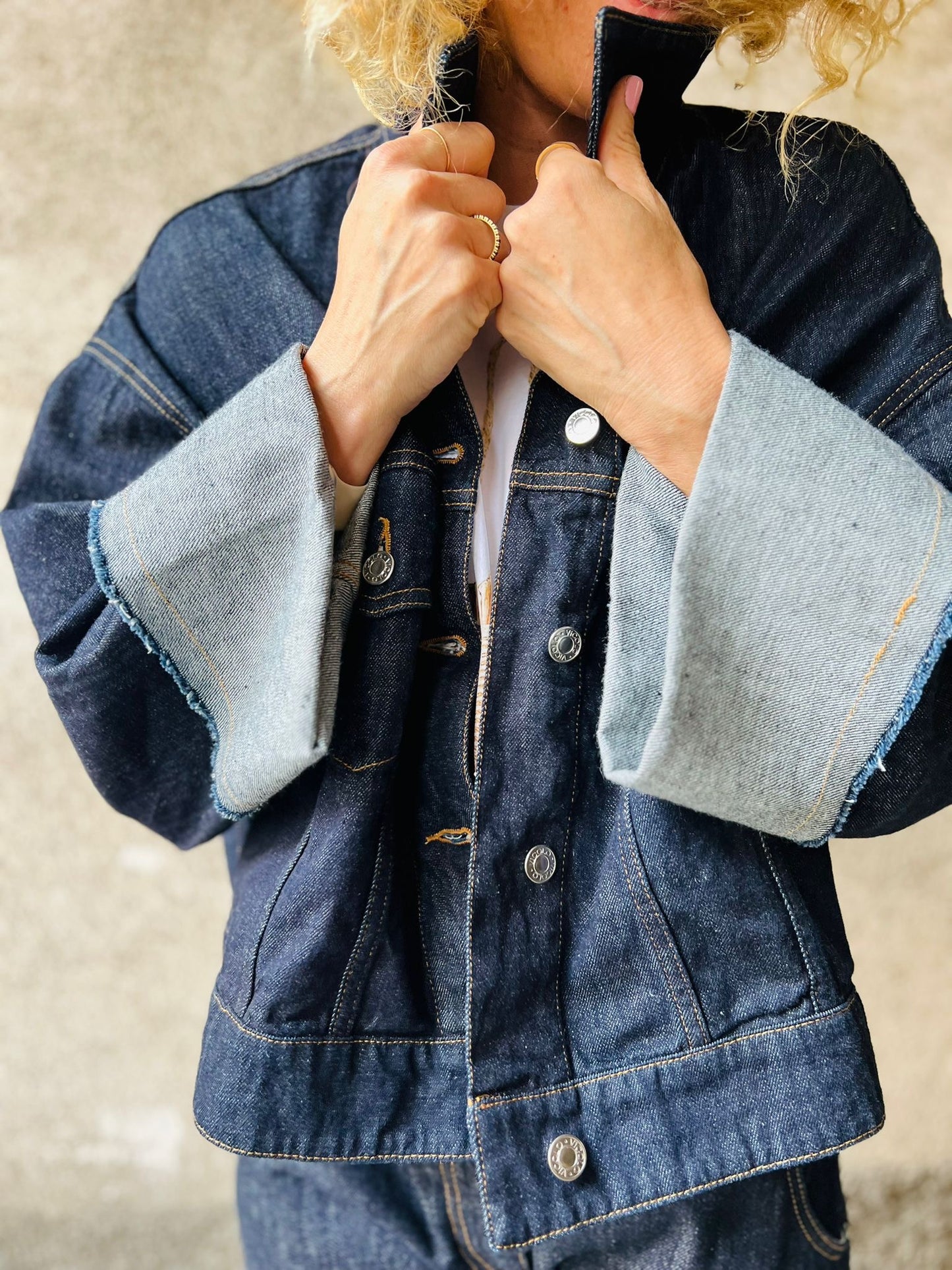 VICOLO GIACCA DENIM RISVOLTO