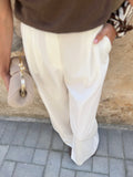 ACTITUDE TWINSET PANTALONE WHITE