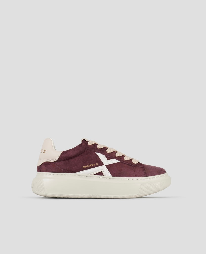 SMITH X SNEAKERS COLLEGE BURGUNDI
