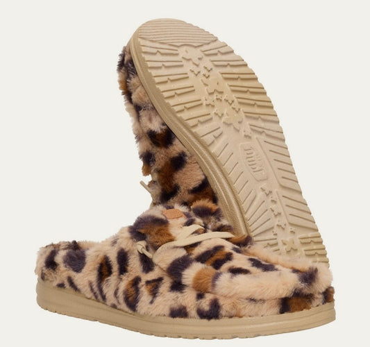 HEY DUDE WENDY SLIPPER LEO FUR