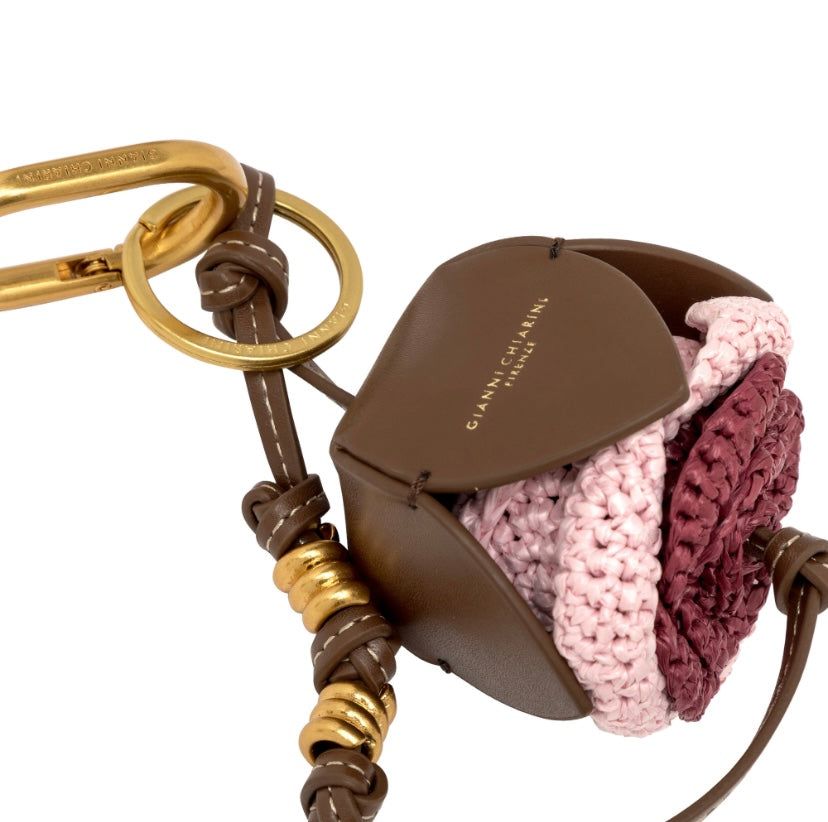 GIANNI CHIARINI PORTACHIAVI STRAW FLOWER 01