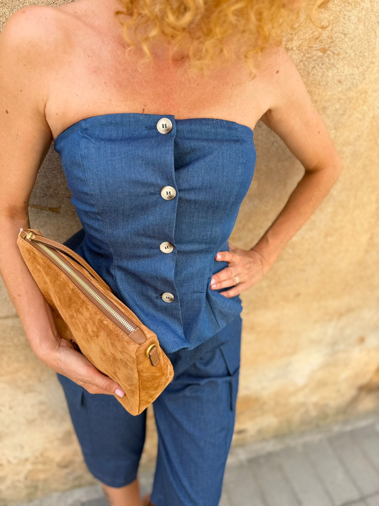 TENSIONE IN TOP DENIM